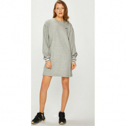 Levi's - Sukienka. Szare sukienki damskie Levi's, na co dzień, s, bez wzorów, z bawełny, casualowe, bez kołnierzyka, bez ramiączek, maxi, oversize. W wyprzedaży za 219.90 zł.