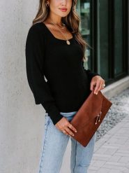 Milan Kiss Sweter w kolorze czarnym rozmiar: S. Czarne swetry klasyczne damskie Milan Kiss, s, bez kołnierzyka. Za 156.61 zł.