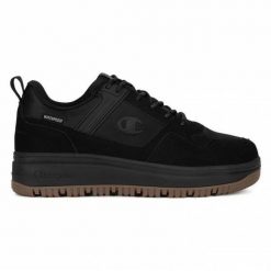 Buty Champion RD18 Low Utility Waterproof S22297.KK001 czarne. Czarne buty sportowe na co dzień męskie z materiału, bez zapięcia. Za 480.34 zł.