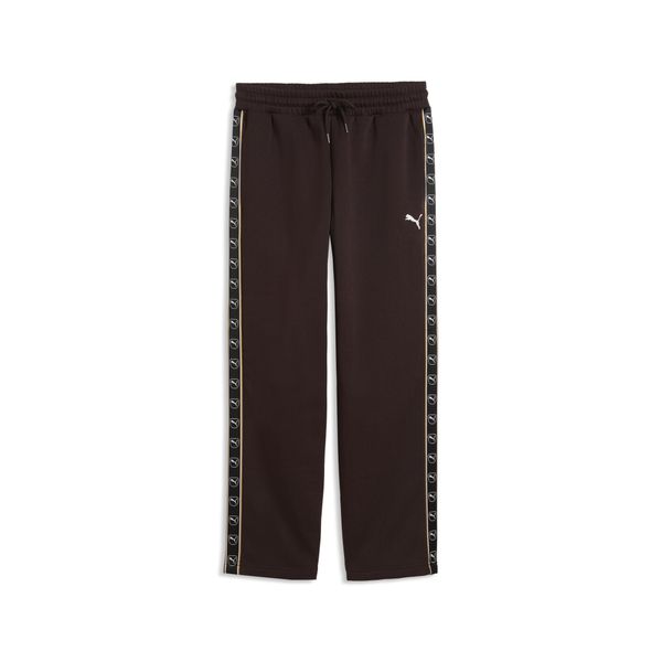 Męskie spodnie Essentials Elevated Tape Relaxed PUMA. Brązowe spodnie materiałowe męskie Puma, bez wzorów, z bawełny, sportowe. Za 114.00 zł.