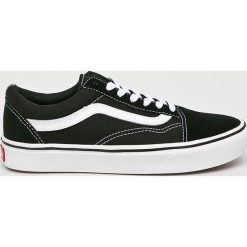 Vans - Tenisówki. Czarne trampki i tenisówki damskie Vans, bez wzorów, z gumy, bez zapięcia. W wyprzedaży za 299.90 zł.