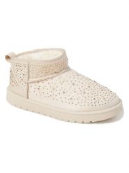 C'M Botki zimowe w kolorze beżowym rozmiar: 39. Brązowe botki damskie C'M, na zimę, bez obcasa, bez zapięcia. Za 108.99 zł.