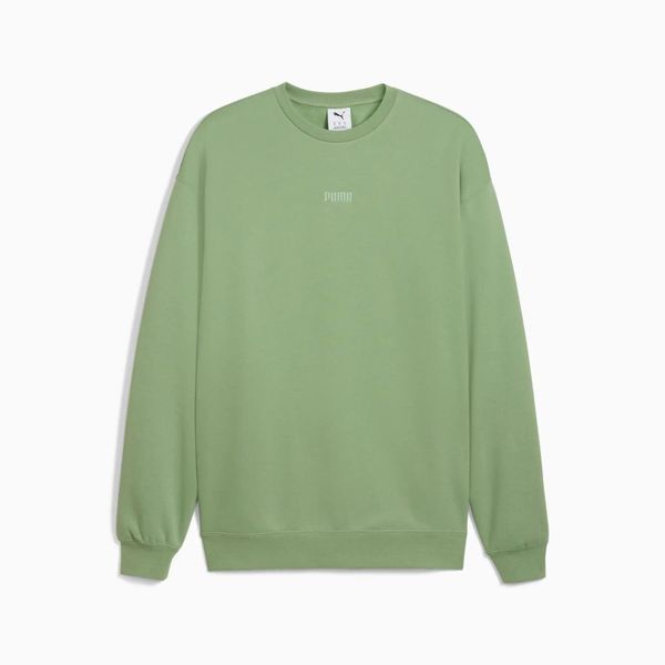 Bluza sportowa męska Puma ELEVATED ESS CREW RELAXED FL 68863526. Zielone bluzy sportowe męskie Puma, m. Za 178.56 zł.