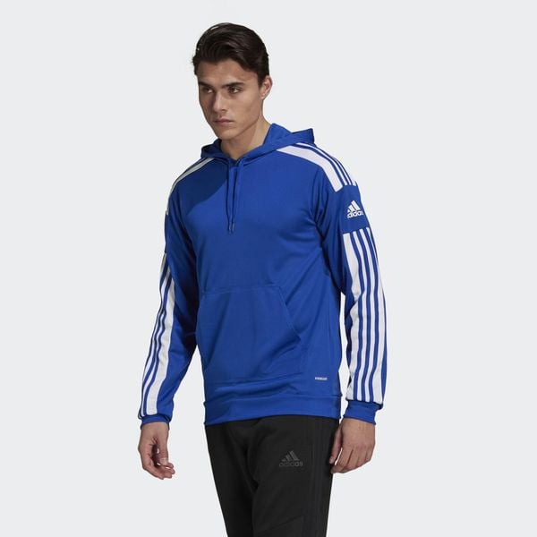Bluza męska adidas Squadra 21 Hoodie. Białe bluzy bez kaptura męskie Adidas, m. Za 109.00 zł.