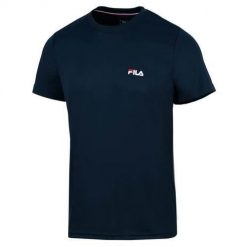Koszulka sportowa męska Fila FLU2423001500. Niebieskie t-shirty sportowe męskie Fila, l, z materiału, bez ramiączek, na fitness i siłownię. Za 239.00 zł.