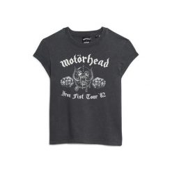 Koszulka damska Superdry Motörhead x Superdry. Czarne topy sportowe damskie Superdry., s, bez wzorów, bez ramiączek. Za 173.15 zł.