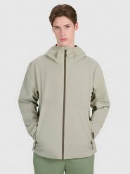 4F Kurtka przejściowa membrana 5000 męska - oliwkowa/khaki XL. Brązowe kurtki męskie 4f, m, bez wzorów, z dzianiny, klasyczne, z kapturem. W wyprzedaży za 199.99 zł.