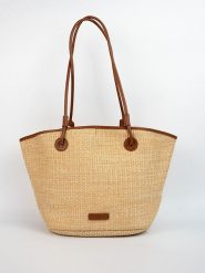 Victor & Hugo Paris Shopper bag "Solea" w kolorze beżowo-brązowym - 50 x 28 x 18 cm rozmiar: onesize. Brązowe shopper bag damskie Victor & Hugo Paris, bez wzorów, z materiału, na ramię, bez dodatków. Za 350.66 zł.