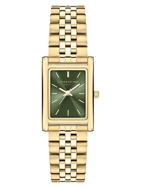 Liebeskind Zegarek kwarcowy w kolorze złoto-oliwkowym rozmiar: onesize. Zielone, analogowe zegarki damskie Liebeskind, ze stali. Za 347.99 zł.