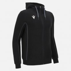 Bluza z kapturem z pełnym zamkiem błyskawicznym Macron Stage ECO. Czarne bluzy z kapturem męskie Macron, s, z bawełny. Za 497.35 zł.