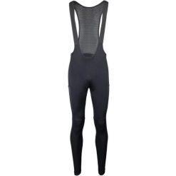 Spodnie rowerowe długie z wkładką i szelkami Force Endless wiosenno/jesienne. Czarne spodnie dresowe damskie FORCE, na jesień, xl, bez wzorów. Za 349.00 zł.