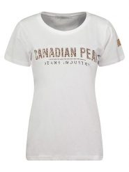 Canadian Peak Koszulka "Jolileak" w kolorze białym rozmiar: XXL. Białe bluzki damskie Canadian Peak, xxl, bez wzorów, z bawełny, bez kołnierzyka, bez ramiączek. Za 52.79 zł.