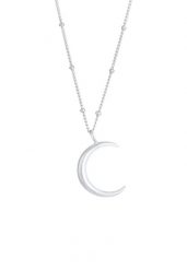 Elli Ladies Half Moon Sickle Astro Ball Chain in 925 Sterling Silver Naszyjniki 1 ct Damski. Szare naszyjniki damskie Elli, na co dzień, srebrne. Za 378.99 zł.