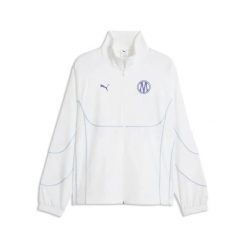 Kurtka dresowa Third OM 2026/27. Białe kurtki treningowe męskie Puma, xl, bez wzorów, z dresówki, do piłki nożnej. Za 417.50 zł.