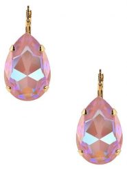 Otazu Pozłacane kolczyki z kryształami Swarovski rozmiar: onesize. Różowe kolczyki damskie Otazu, z kryształem, pozłacane, z zapięciem typu bigiel. Za 236.05 zł.