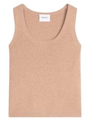 Perfect Cashmere Kaszmirowy top "Vanesia" w kolorze karmelowym rozmiar: XXL. Brązowe topy damskie Perfect Cashmere, xxl, bez wzorów, z kaszmiru, bez kołnierzyka. Za 270.39 zł.