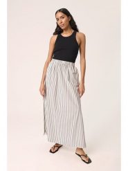 Soaked in Luxury Spódnica w kolorze kremowym rozmiar: XL. Brązowe spódniczki damskie Soaked in Luxury, xl, bez wzorów, z bawełny, maxi, rozkloszowane. Za 152.99 zł.