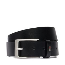 Pasek Tommy Hilfiger. Czarne paski męskie Tommy Hilfiger, bez wzorów. Za 249.99 zł.