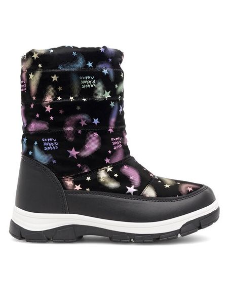 Nelli Blu Śniegowce CM230220-10 Czarny. Czarne kozaki dziewczęce Nelli Blu, bez wzorów, z materiału, bez obcasa. Za 149.99 zł.