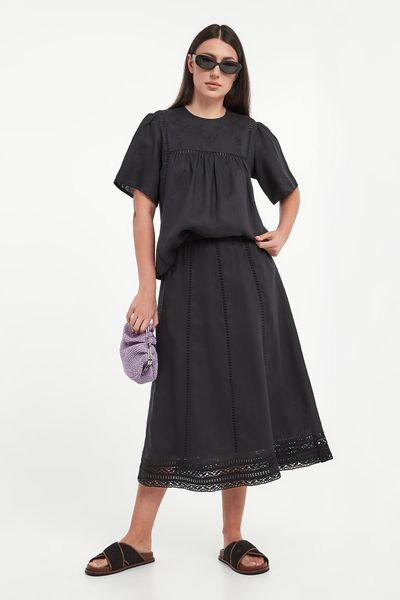 Spódnica lniana Gergo WEEKEND MAX MARA. Spódniczki damskie Weekend Max Mara, m, bez wzorów. Za 1,469.00 zł.
