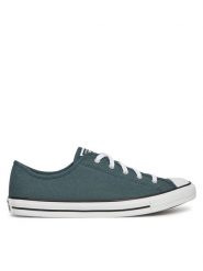 Converse Trampki Chuck Taylor All Star Dainty A12566C Zielony. Zielone trampki i tenisówki damskie Converse, bez wzorów, z materiału. Za 209.99 zł.