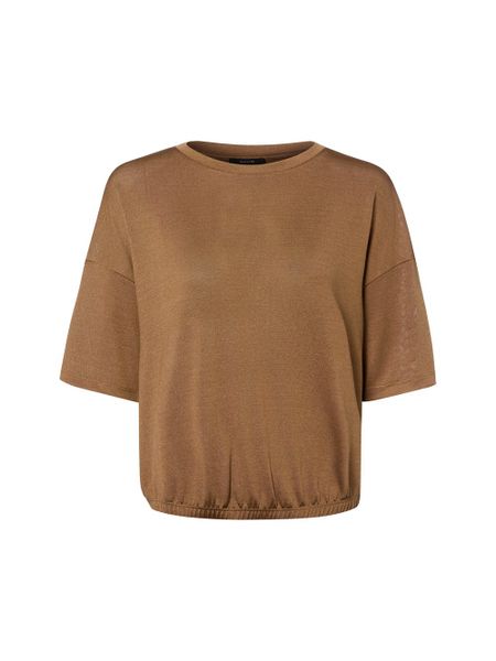 Opus Koszulka Kobiety Sztuczne włókno brązowy, 38. Brązowe t-shirty damskie Opus, bez wzorów, z włókna, bez kołnierzyka. Za 249.95 zł.