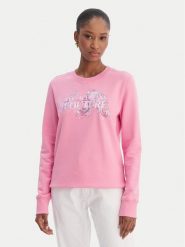 Versace Jeans Couture Bluza 80HAIE02 CF00E Różowy Regular Fit. Czerwone bluzy bez kaptura damskie Versace Jeans Couture, l, z bawełny. Za 1,069.00 zł.