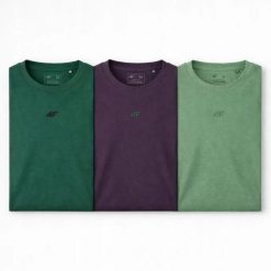 T-SHIRT MĘSKI 4F KOSZULKA LIMITOWANA KOMPLET ZESTAW 3 SZTUKI L M3947 SS26. T-shirty męskie 4f, l, bez wzorów, z bawełny, bez kołnierzyka. Za 164.98 zł.