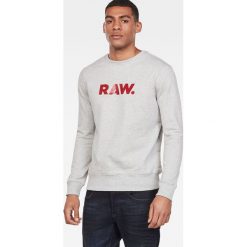 G-Star Raw - Bluza. Szare bluzy bez kaptura męskie G-Star Raw, l, z bawełny. Za 329.90 zł.