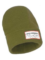 ROCK EXPERIENCE Czapka beanie "Vorlage" w kolorze khaki rozmiar: onesize. Brązowe czapki zimowe damskie ROCK EXPERIENCE, prążkowane. Za 65.99 zł.