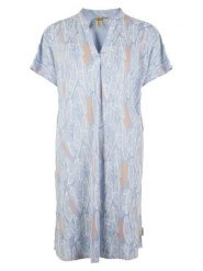 Roadsign Sukienka w kolorze błękitno-pomarańczowo-białym rozmiar: XXL. Niebieskie sukienki damskie Roadsign, na co dzień, xxl, bez wzorów, z wiskozy, bez kołnierzyka, bez ramiączek, midi, proste. Za 69.99 zł.