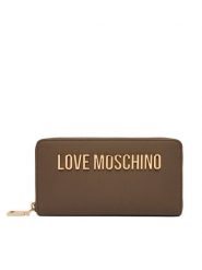 LOVE MOSCHINO Portfel JC5611PP1OKD0203 Brązowy. Brązowe portfele damskie Love Moschino, bez wzorów, ze skóry. Za 439.99 zł.
