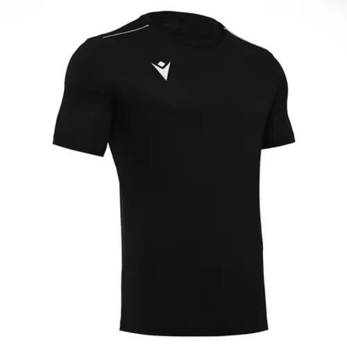 Koszulka Macron Rigel. Niebieskie t-shirty sportowe męskie Macron, l, z materiału, bez ramiączek, na fitness i siłownię. Za 129.00 zł.