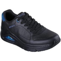 Buty sportowe męskie Skechers Uno Icon idolizer. Czarne buty sportowe na co dzień męskie Skechers, z materiału, bez zapięcia, trekkingowe. Za 490.00 zł.