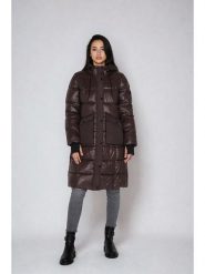 Steve Madden Płaszcz zimowy w kolorze brązowym rozmiar: M. Brązowe płaszcze damskie Steve Madden, na zimę, m, bez wzorów, z puchu. Za 265.40 zł.