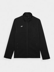 4F Softshell wiatroodporny membrana 5000 męski - czarny S. Czarne kurtki softshell damskie 4f, m, bez wzorów, z dzianiny, bez kaptura. Za 229.99 zł.