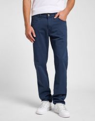 LEE MĘSKIE SPODNIE JEANSOWE LEE DAREN ZIP FLY MOOD INDIGO 112363714. Niebieskie spodnie materiałowe męskie Lee, bez wzorów, z jeansu. Za 199.99 zł.
