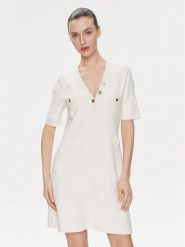 TWINSET Sukienka dzianinowa 241TP3095 Écru Regular Fit. Sukienki damskie Twinset, s, bez wzorów, z dzianiny, bez kołnierzyka, bez ramiączek. Za 889.99 zł.
