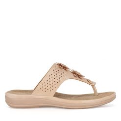 Japonki Clara Barson. Brązowe klapki damskie Clara Barson, bez wzorów, bez obcasa. Za 89.99 zł.