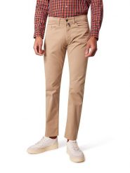 Pierre Cardin Spodnie w kolorze jasnobrązowym rozmiar: W35/L32. Brązowe spodnie materiałowe męskie Pierre Cardin, z aplikacjami, z materiału, klasyczne. Za 144.92 zł.