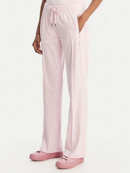 Juicy Couture Spodnie dresowe Tina JCWBJ126327 Różowy Straight Leg. Czerwone spodnie dresowe damskie Juicy Couture, xs, bez wzorów, z dresówki. Za 399.99 zł.