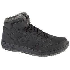 Buty Lotto Paliot Fur 2400192U-1119 czarne. Czarne buty sportowe na co dzień męskie na zimę, bez zapięcia. Za 227.70 zł.