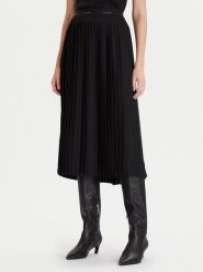 Calvin Klein Spódnica plisowana LV044D632G Czarny Regular Fit. Czarne spódniczki damskie CALVIN KLEIN, l, bez wzorów, z syntetyku, plisowane. Za 559.99 zł.