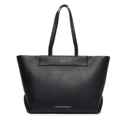 Torebka Armani Exchange. Czarne torebki klasyczne damskie Armani Exchange, bez wzorów, bez dodatków. Za 754.99 zł.