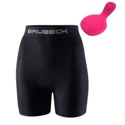 Bokserki pod szorty rowerowe 3D z wkładką Damskie. Czarne bokserki i panty damskie Brubeck, m, bez wzorów, z elastanu. Za 149.99 zł.