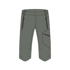 Spodnie trekkingowe 3/4 CMP. Zielone szorty męskie CMP, na lato, bez wzorów, z elastanu. Za 323.45 zł.