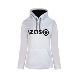 Bluza sportowa z kapturem dla kobiet Izas DUERO W. Białe bluzy sportowe damskie IZAS, bez wzorów, z materiału, bez ramiączek, z kapturem. W wyprzedaży za 182.57 zł.