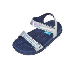 Sandały NATIVE CHARLEY HOLOGRAM YOUTH. Niebieskie sandały damskie Native Shoes, bez zapięcia. Za 99.99 zł.