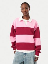 Roxy Bluza Lineup ERJFT05113 Różowy Oversize. Czerwone bluzy bez kaptura damskie Roxy, m, z bawełny. Za 269.99 zł.