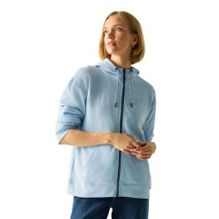 Damska Bluza Z Kapturem Bayletta Z Pełnym Zamkiem Błyskawicznym. Niebieskie bluzy z kapturem damskie Regatta, l, z dżerseju. Za 179.99 zł.